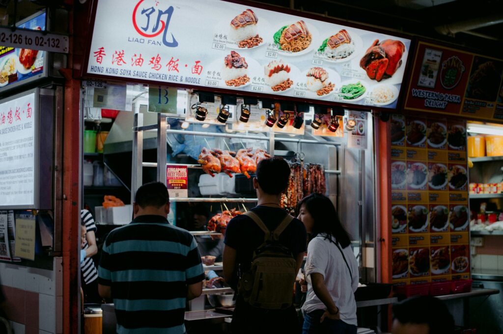 Neighbourhood in SG : Pop-up food markets and seasonal festivals bringing communities together.