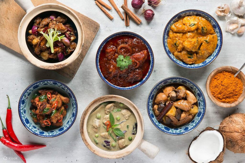 Peranakan Food Heritage SG : A rich fusion of Chinese ingredients and Malay spices defining Singapore’s culinary roots.