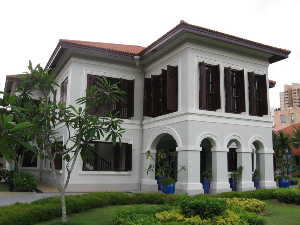 Exploring Kampong Glam Heritage : A view of Istana Kampong Gelam surrounded by cultural landmarks.