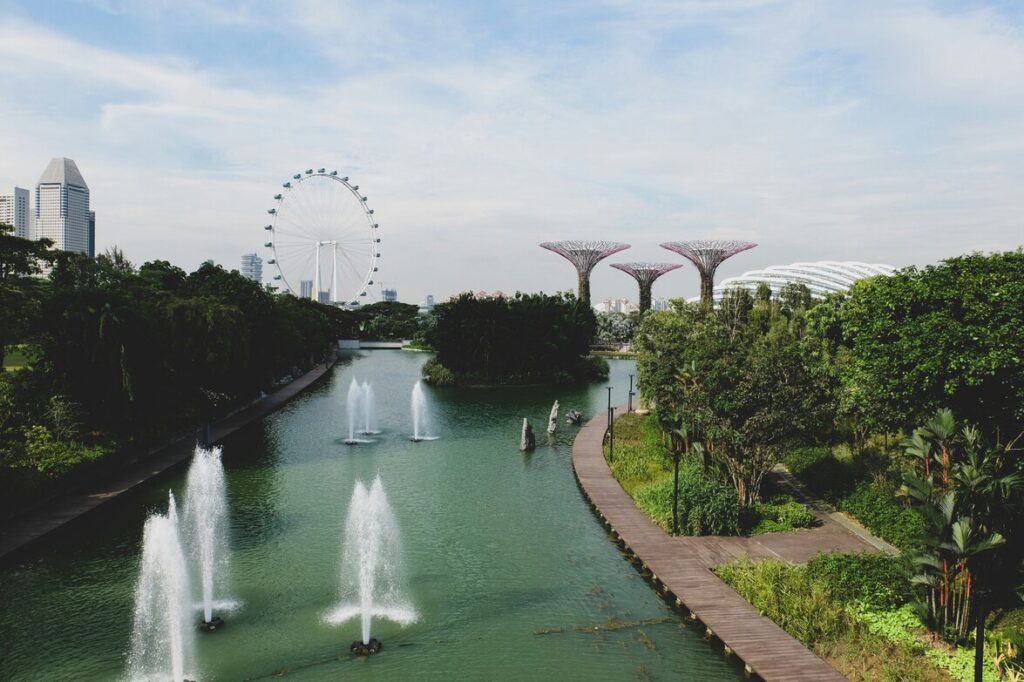 Best Park in SG : Lush greenery framing a huge play centre that keeps kids active for hours.